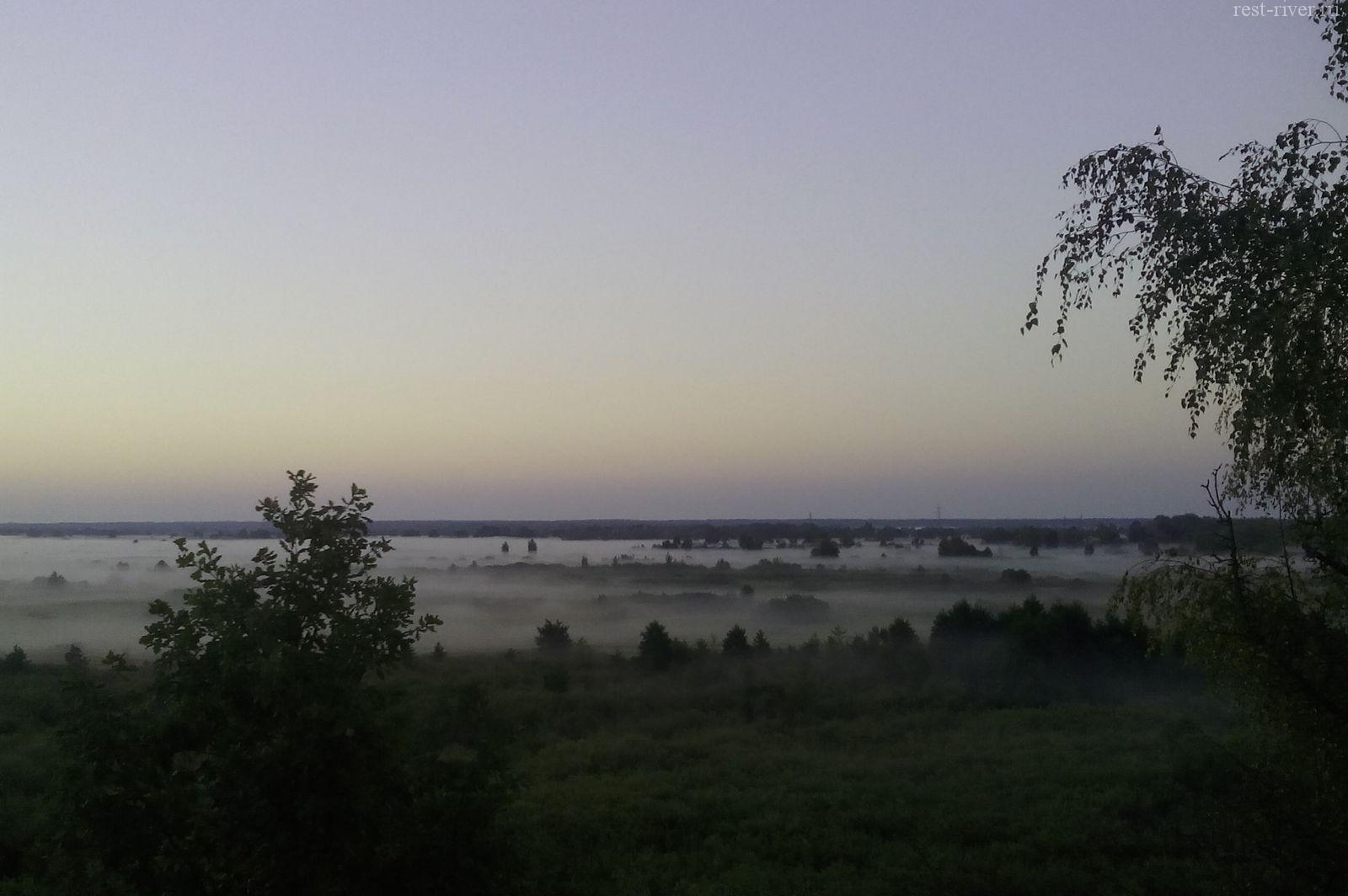фото туман над рекой